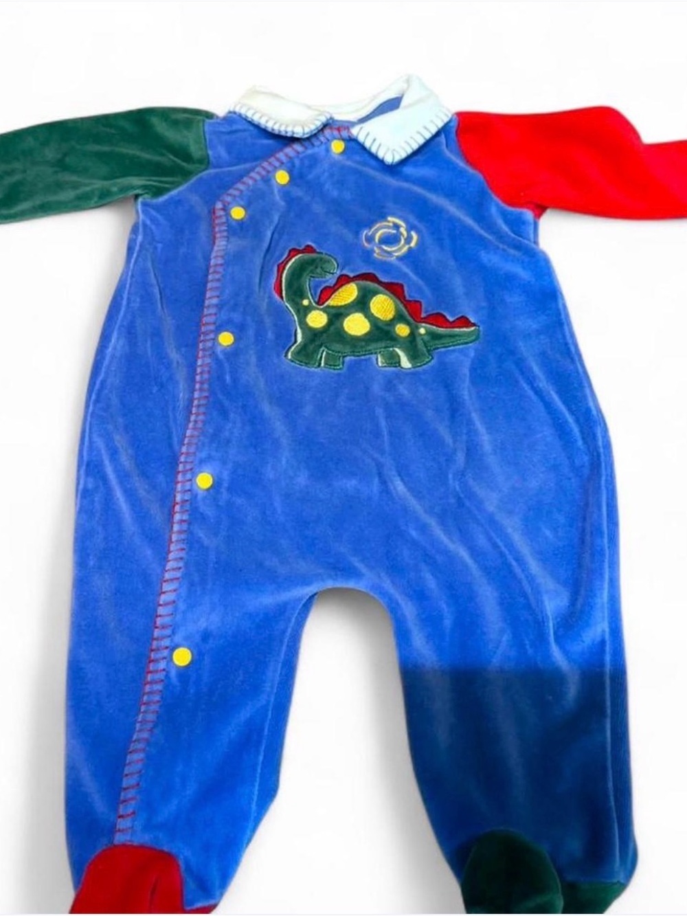 Vintage Little Me dinosaur footie Pajama 6M